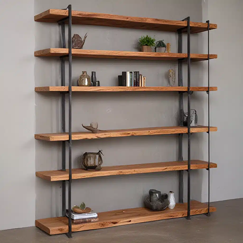 Salvaged Splendor: Turning Discarded Wood into Stunning Shelving